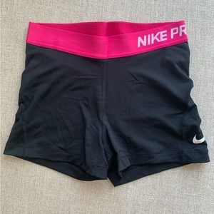 nike pro spandex shorts